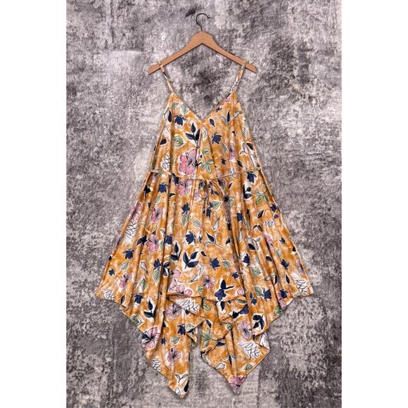 New World Market Jumpsuit Small / Medium Womens Floral Flowy Cropped - Picture 3 of 9